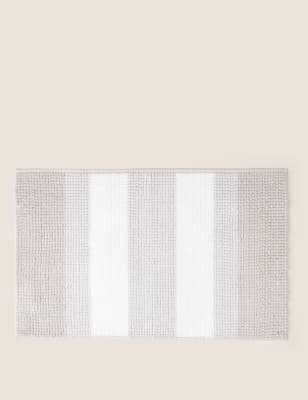 

M&S Collection Bobble Striped Bath Mat - Natural, Natural