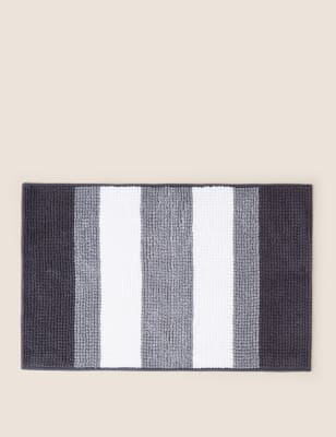 Bobble Striped Bath Mat