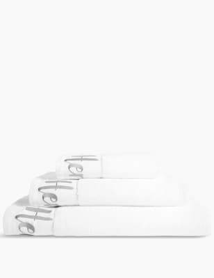 Serviette avec texte &laquo;&nbsp;Hers&nbsp;&raquo;