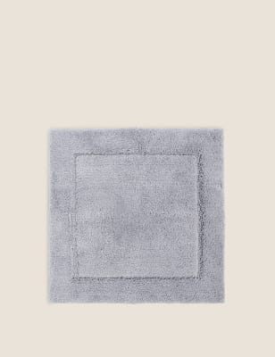 

M&S Collection Super Soft Quick Dry Square Bath Mat - Silver Grey, Silver Grey