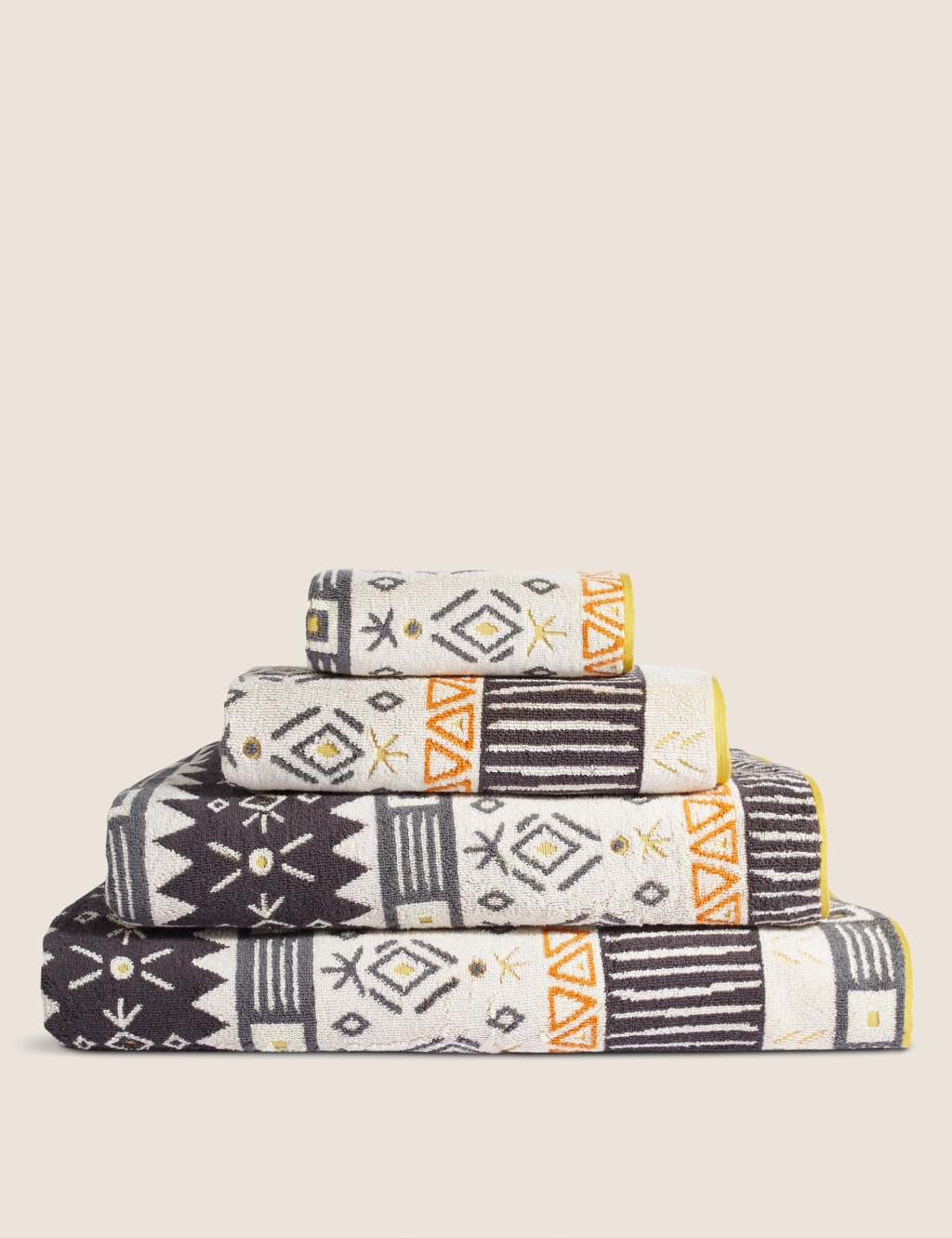 Pure Cotton Geometric Towel image 1
