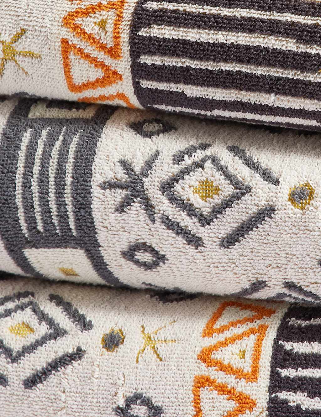 Pure Cotton Geometric Towel image 3