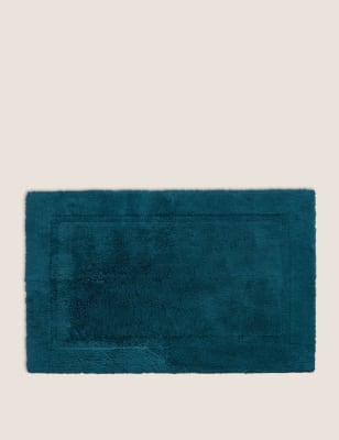 M&S Collection Egyptian Cotton Luxury Bath Mat - Dark Green