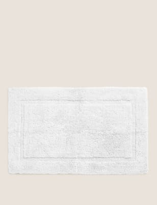 M&S Egyptian Cotton Luxury Bath Mat - Cream, Cream,Midnight,Stone,Lavender,Chambray,Soft Pink,Teal,W