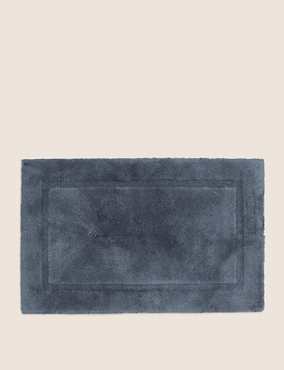M&S Collection Egyptian Cotton Luxury Bath Mat - 1Size - Charcoal, Charcoal