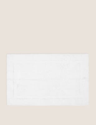 

M&S Collection Luxuriöser Badvorleger aus ägyptischer Baumwolle - Weiss, Weiss