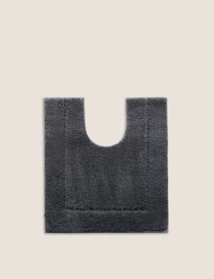 

M&S Collection Super Soft Quick Dry Pedestal Mat - Charcoal, Charcoal