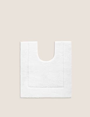 

M&S Collection Super Soft Quick Dry Pedestal Mat - White, White