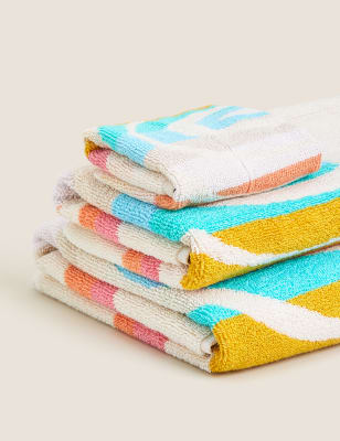 

M&S Collection Badetuch aus reiner Baumwolle mit Regenbogenmotiv für Kinder - Multi, Multi