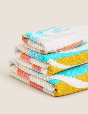 M&S Pure Cotton Rainbow Kids Bath Towel
