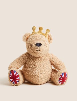 

M&S Collection Coronation Spencer Bear Soft Toy - Multi Brown, Multi Brown
