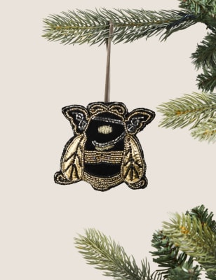 Gold Hanging Bee Tree Decoration - US