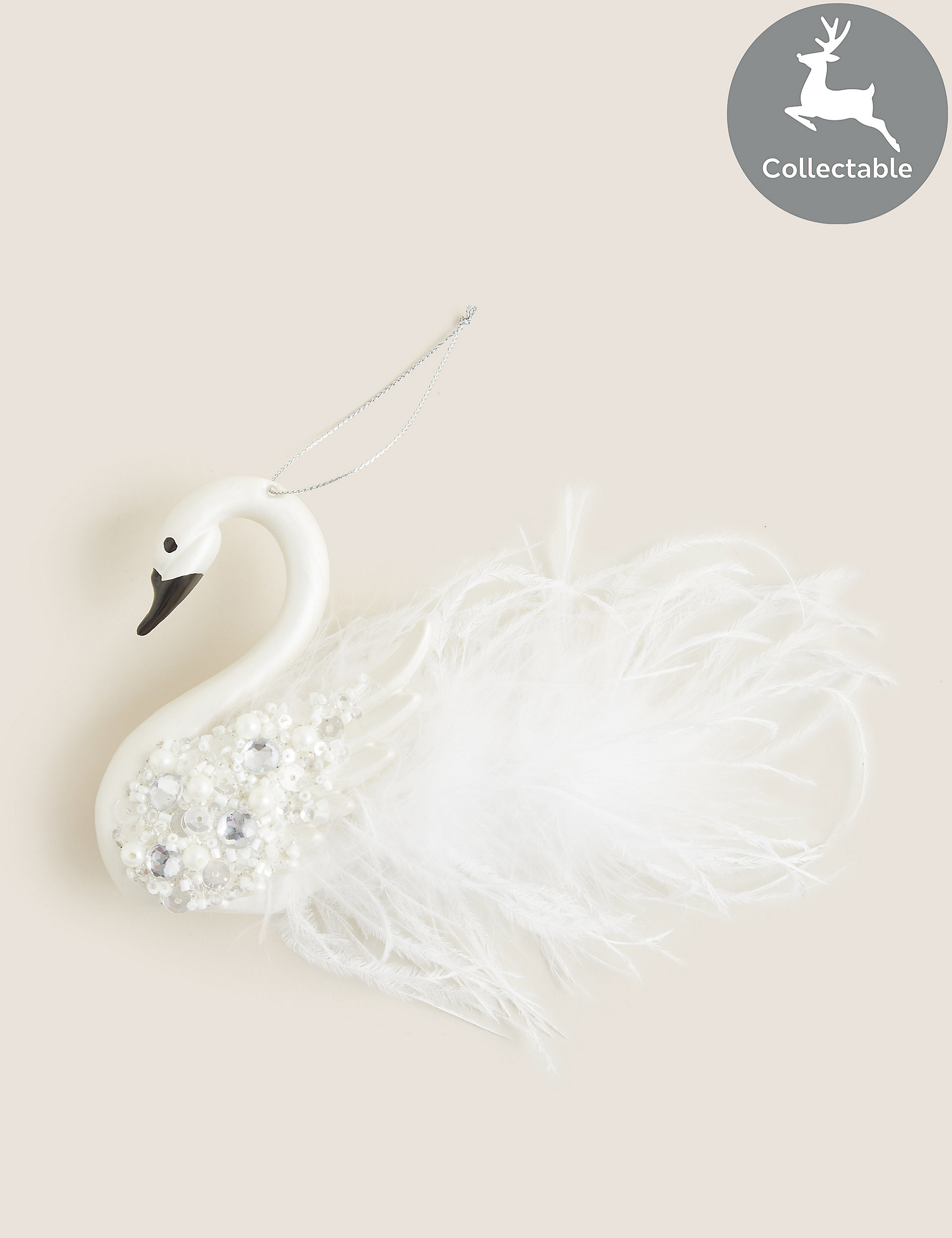 Jewelled Swan Bauble