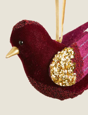 

Hanging Bird Decoration - Gold, Gold