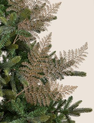 

M&S Collection 2pk Gold Fern Tree Pick - Champagne, Champagne