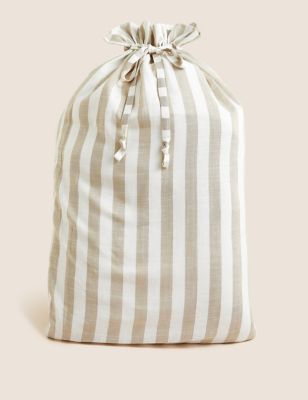 

M&S Collection Striped Sack - Grey Mix, Grey Mix
