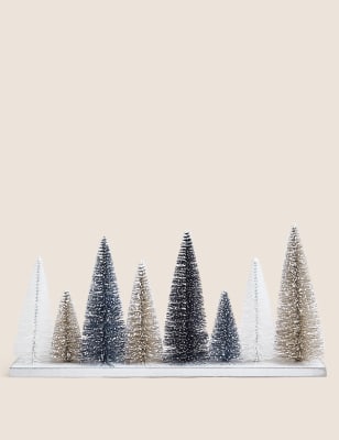 

M&S Collection Glitter Treescape Decoration - Natural Mix, Natural Mix