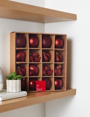 

Pack de 20 adornos de rojos irrompibles - Red, Red