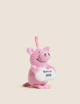 

Percy Pig™ Born In 2023 Decoration - Pink Mix, Pink Mix