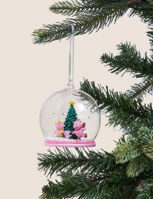 

Glass Hanging Percy Pig™ Globe Decoration - Pink Mix, Pink Mix