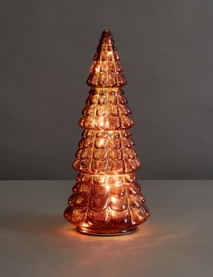 

M&S Collection Large Light Up Tree Decoration - Red, Red