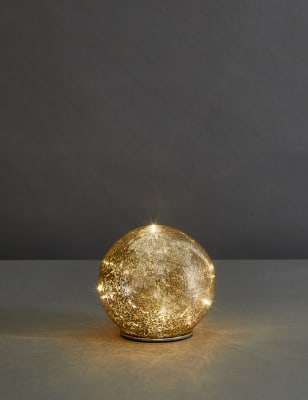 

M&S Collection Small Light Up Orb - Silver, Silver