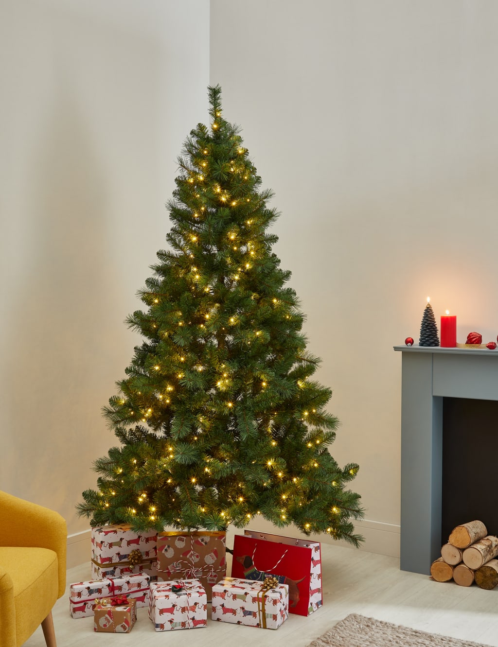 Pre lit, Christmas Trees M&S