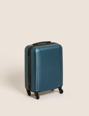 M&S Vienna 4 Wheel Hard Shell Cabin Suitcase - Navy, Navy