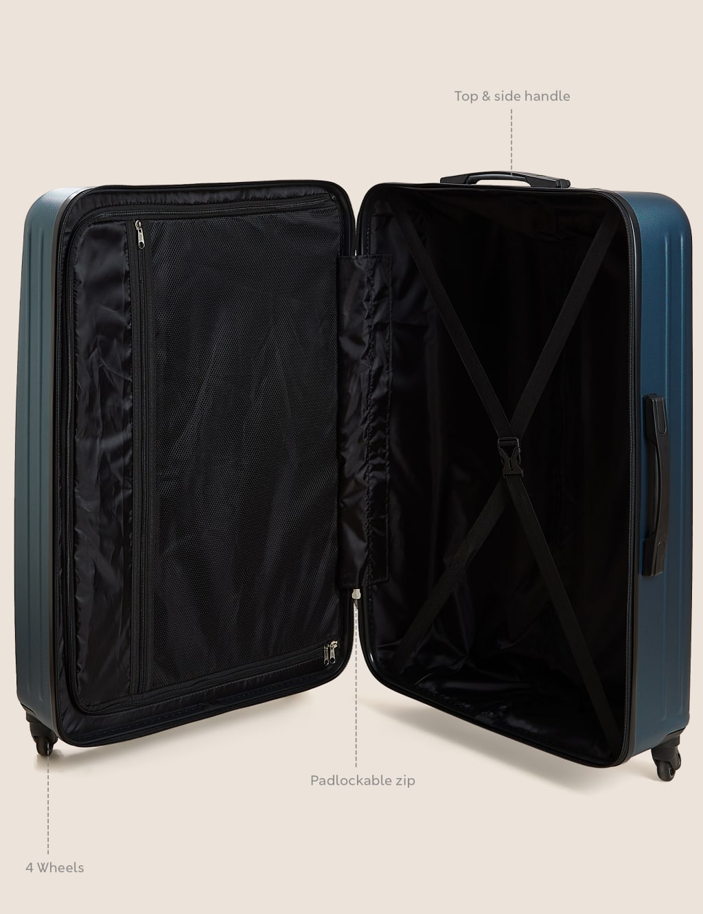 Vienna 4 Wheel Hard Shell Large Suitcase image 8