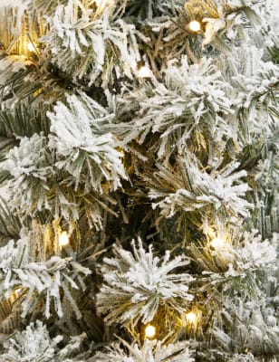 

1.5ft Pre-lit Snowy Tree - White Mix, White Mix