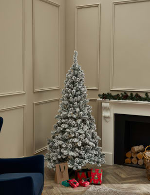 6ft snowy christmas deals tree