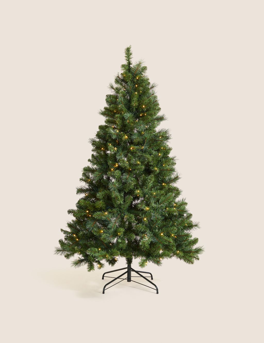 6ft Pre-Lit Pine Christmas Tree image 2