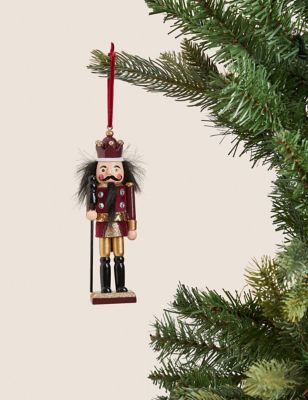 

M&S Collection Red Hanging Nutcracker Decoration - Red Mix, Red Mix