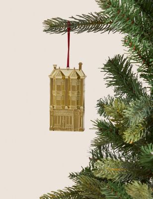 

M&S Collection Gold Hanging Townhouse Decoration, Gold