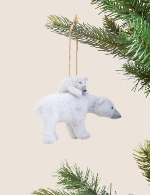 

M&S Collection Eisbär als Dekoration zum Aufhängen - Weiss, Weiss