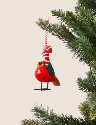 

M&S Collection Hanging Robin Decoration - Multi, Multi