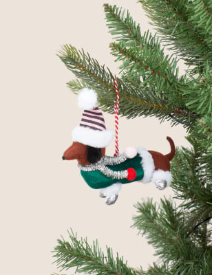 Hanging Sausage Dog Decoration