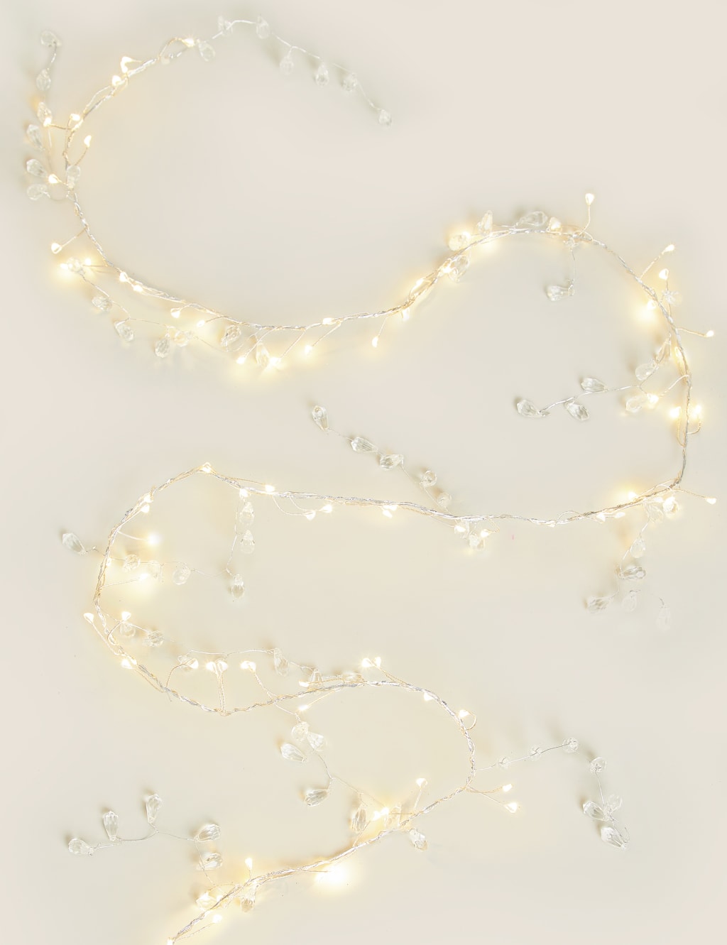 Light Up Wire Jewelled Garland