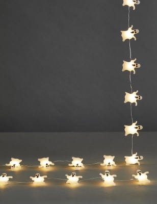 

M&S Collection Halloween Ghost Battery String Lights - Multi, Multi