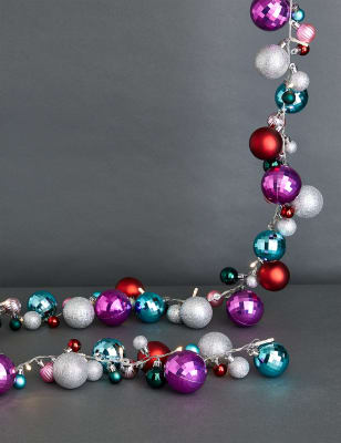 

M&S Collection Light Up Bauble Garland - Multi, Multi