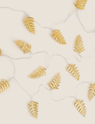 

Gold Leaf String Lights, Gold