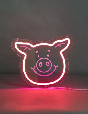 Percy Pigtm Neon Light - Pink, Pink