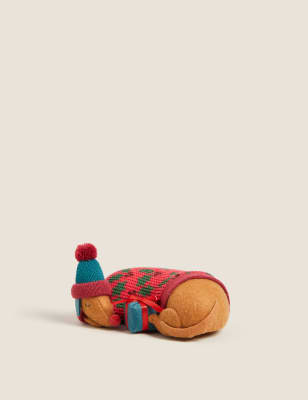 

Adorno de perro salchicha - Rojo, Rojo