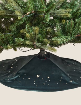 

Base para árbol de Navidad de terciopelo - Verde, Verde