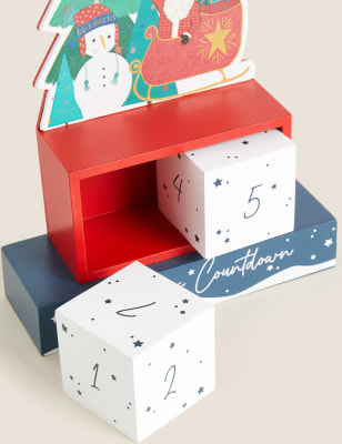 

Wooden Christmas Countdown Decoration - Multi, Multi