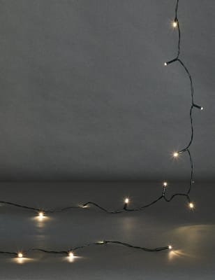 

M&S Collection 100 LED White String Lights, White