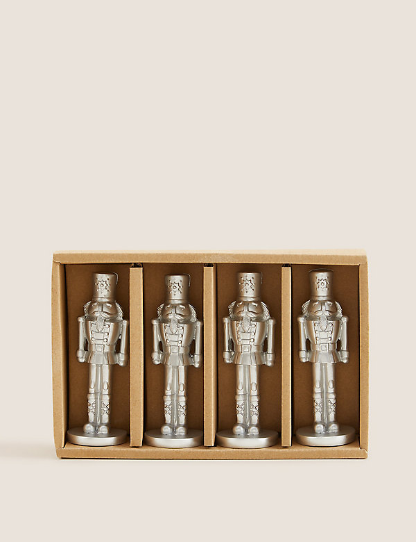 4 Pack Silver Nutcracker Place Settings - CY