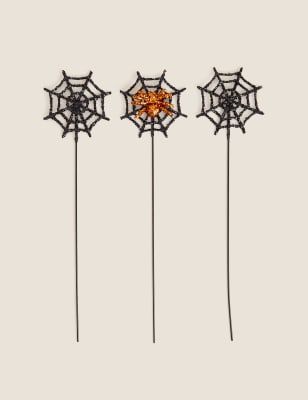 

3 Pack Spiderweb Vase Decorations - Multi, Multi