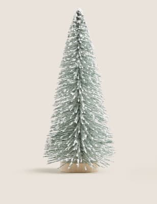 

3er-Pack goldfarbene Weihnachtsbäume als Zimmerdekoration - Weiss Melange, Weiss Melange