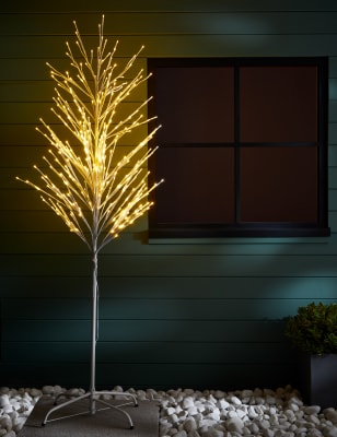 

M&S Collection Light Up Outdoor Twig Tree - White, White